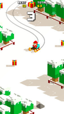 像素滑轮车圣诞图4