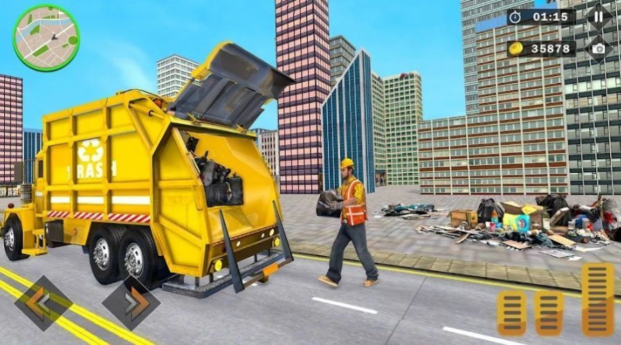 城市垃圾收集车模拟驾驶图1