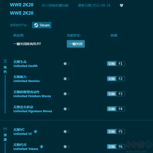WWE2K20修改器图1